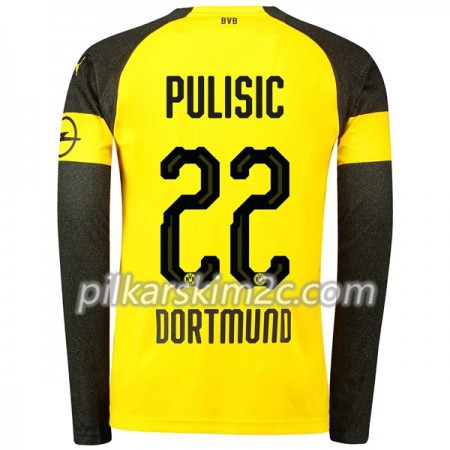 Koszulka Borussia Dortmund Pulisic 22 Główna 2018-2019 - Koszulki Piłkarskie(L/S)
